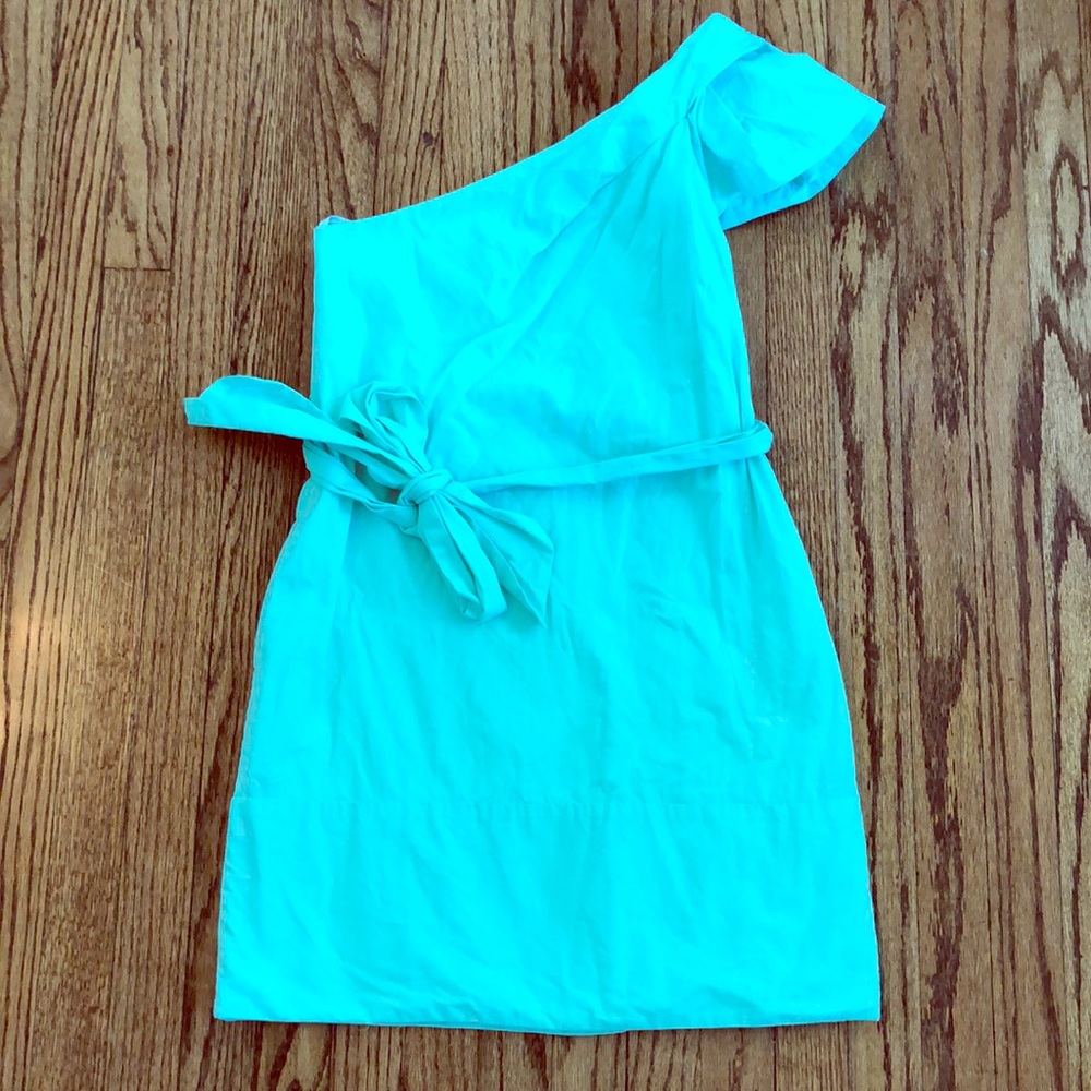 One Shoulder Mint BCBG Dress